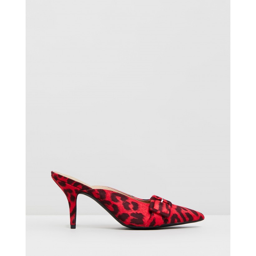 Della Heels Red Leopard by Spurr