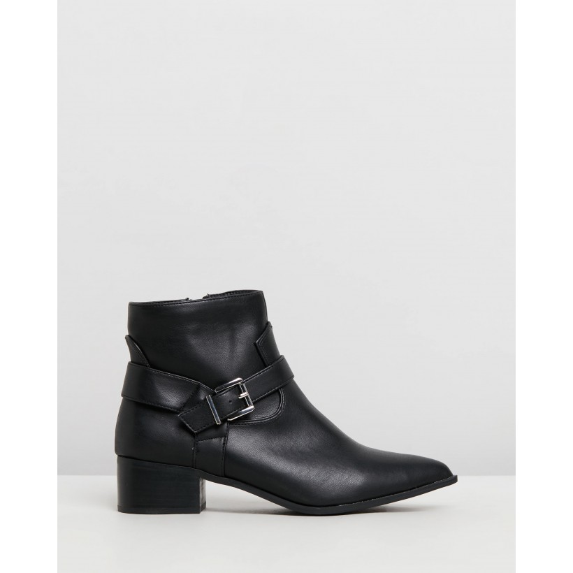 Ashleigh Boots Black Smooth by Spurr