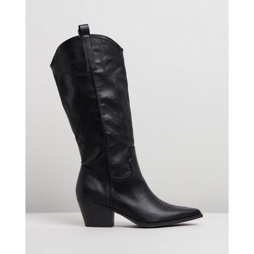 Karin Boots Black Smooth by Spurr
