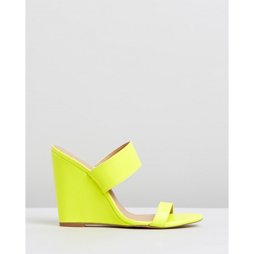 Jensen Wedges Yellow Neon by Spurr