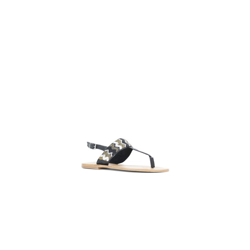 Tahni - Black/Gold by Siren Shoes