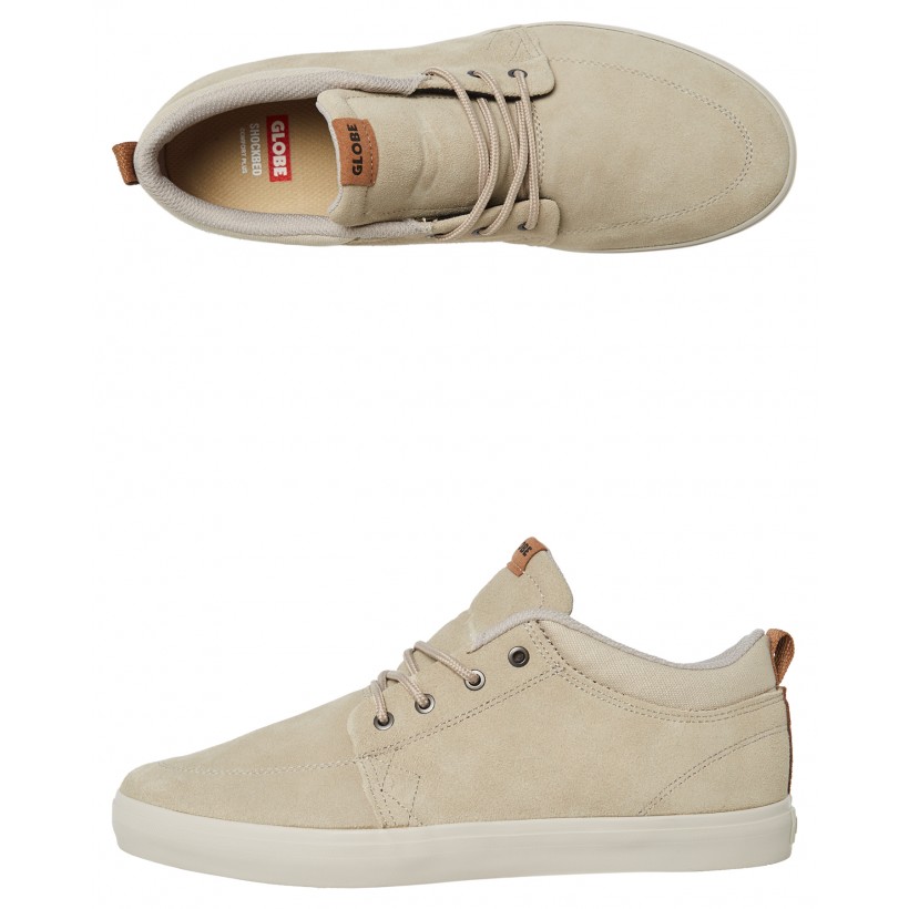 Gs Chukka Suede Shoe Taupe By GLOBE
