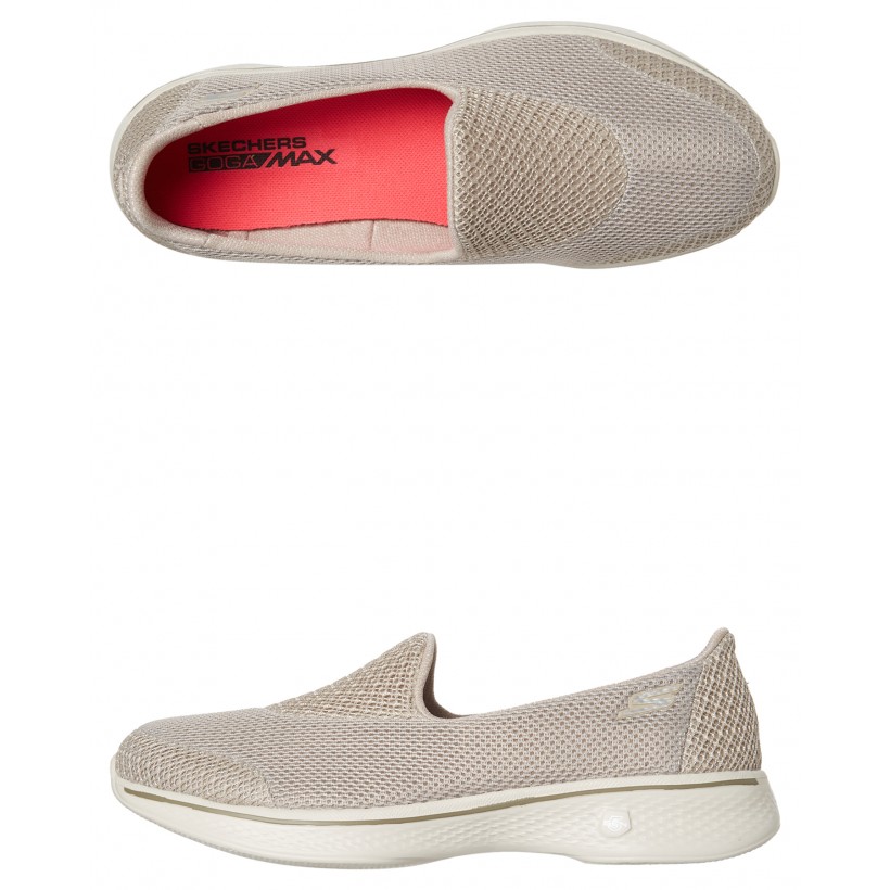 Go Walk 4  Propel Shoe Taupe By SKECHERS