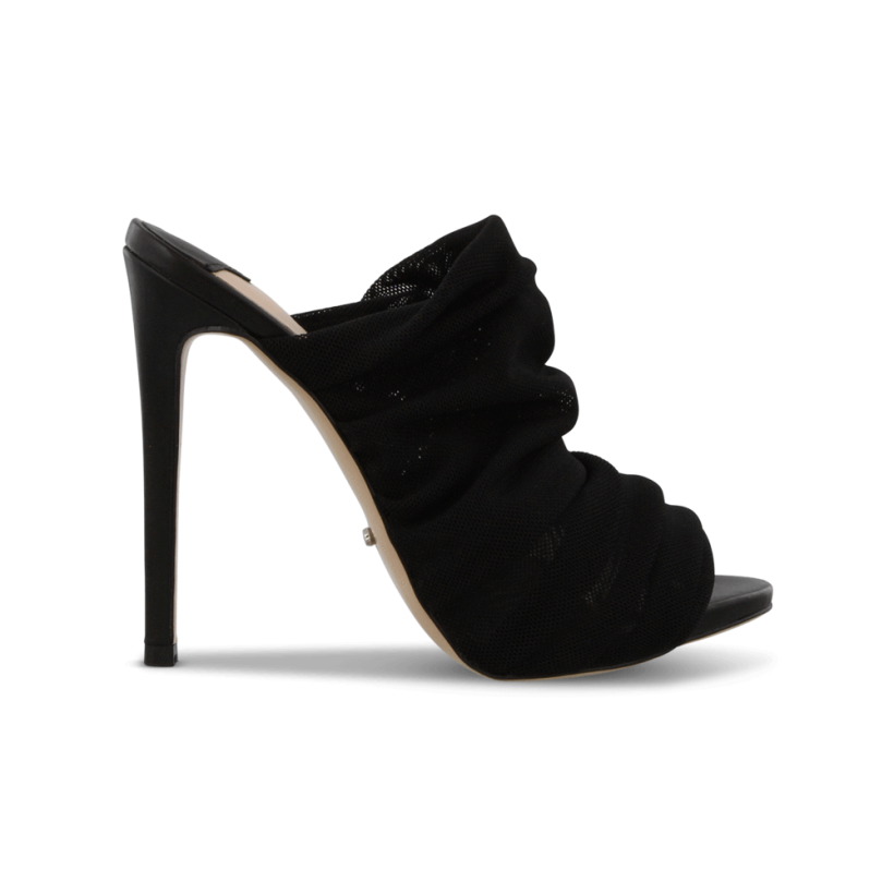 Adee Black Mesh Heels by Tony Bianco Shoes