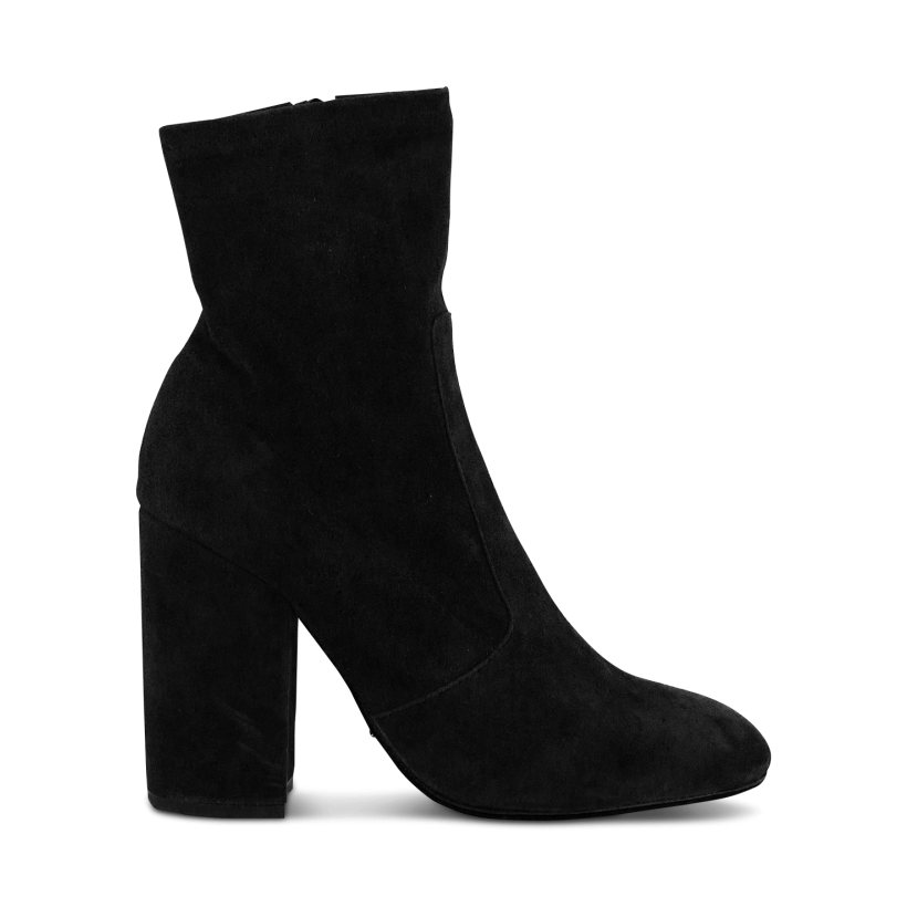 Black Stretch Suede - Alaia Black Stretch Suede Ankle Boots by Tony Bianco Shoes