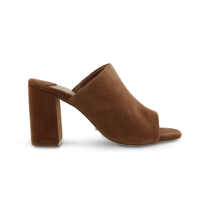 Tan Kid Suede - Carabou Tan Kid Suede Heels by Tony Bianco Shoes