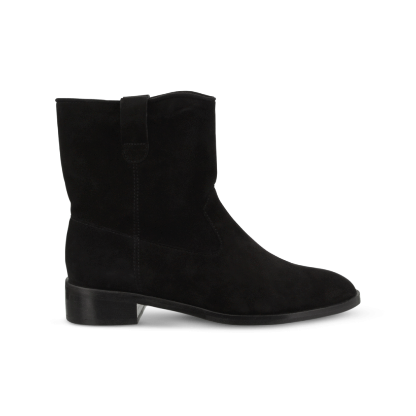 Conor Black Kid Suede Ankle Boots by Tony Bianco Shoes
