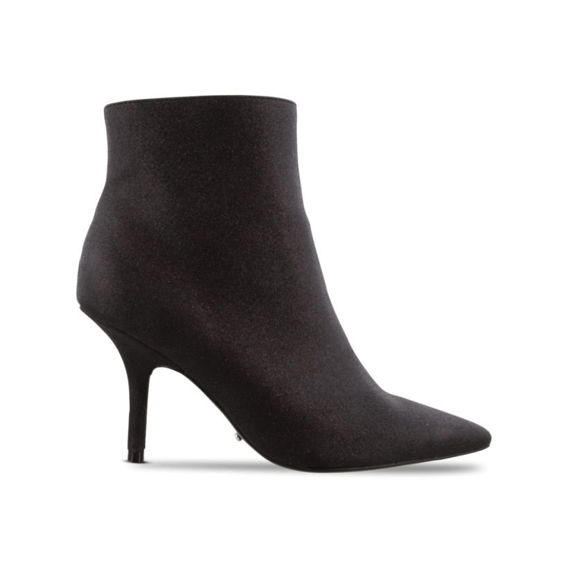Elia Black Glitter Ankle Boots by Tony Bianco Shoes