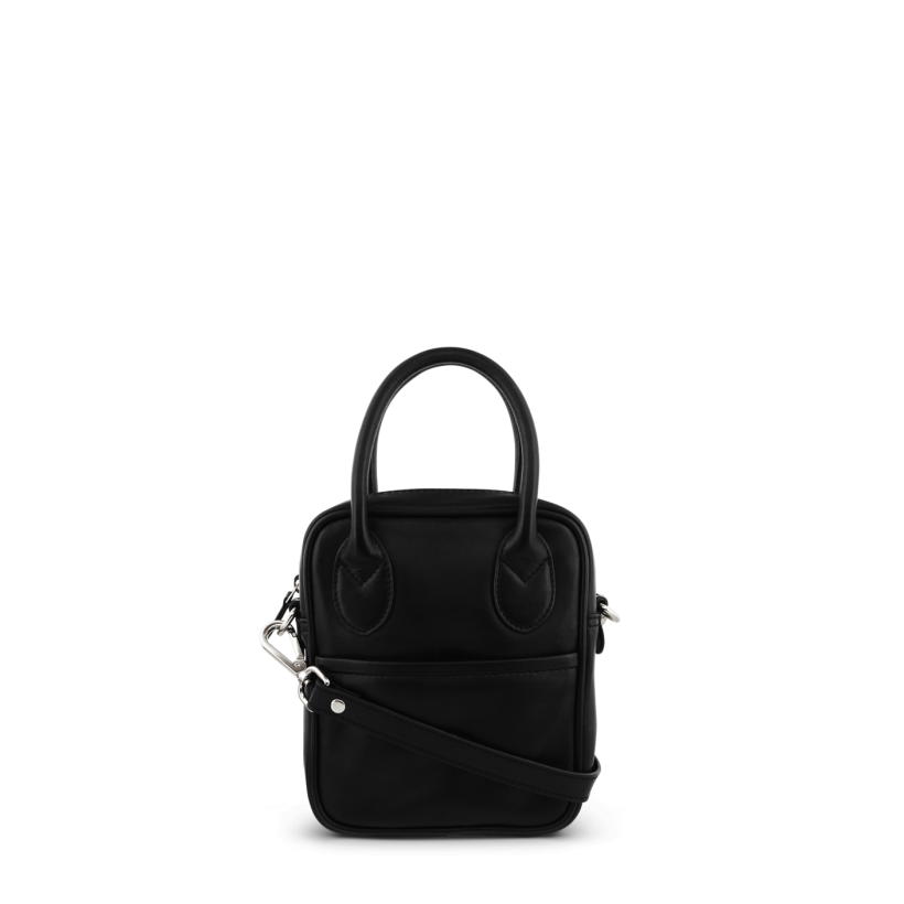 Ena Black Leather Cross Body Bag by Tony Bianco Shoes
