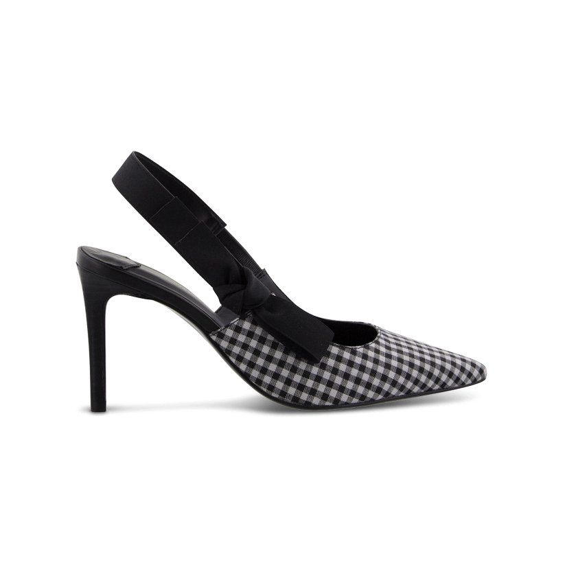 Black/White Gingham - Evita Black/White Gingham Heels by Tony Bianco Shoes