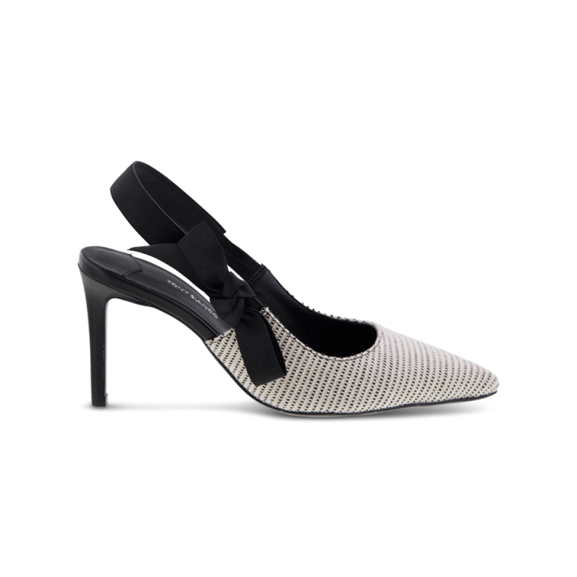 Evita White/Black Osaka Heels by Tony Bianco Shoes