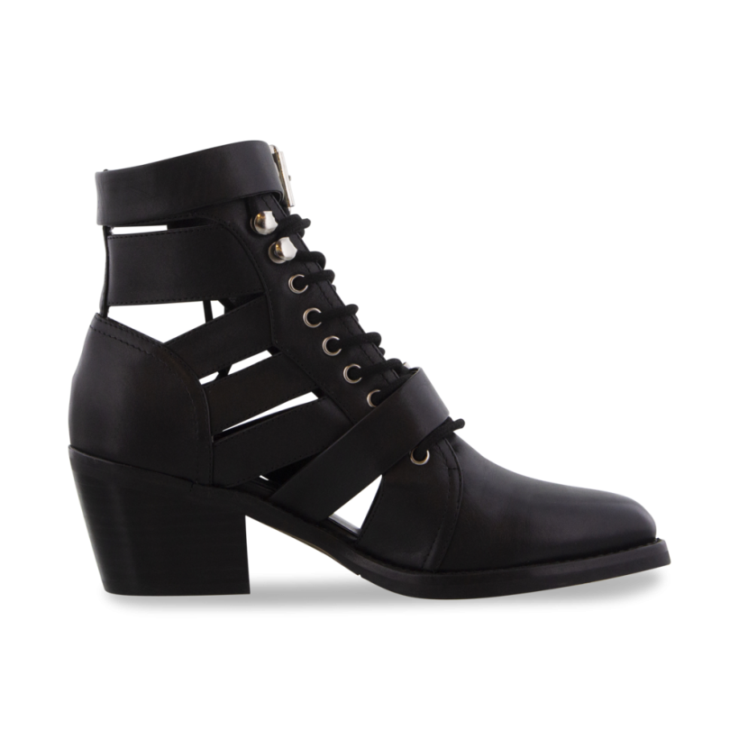 Felix Black Jetta Polish Ankle Boots by Tony Bianco Shoes
