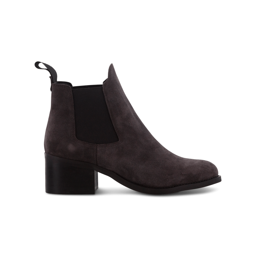Asphalt Velvet Suede - Fraya Asphalt Velvet Suede Ankle Boots by Tony Bianco Shoes