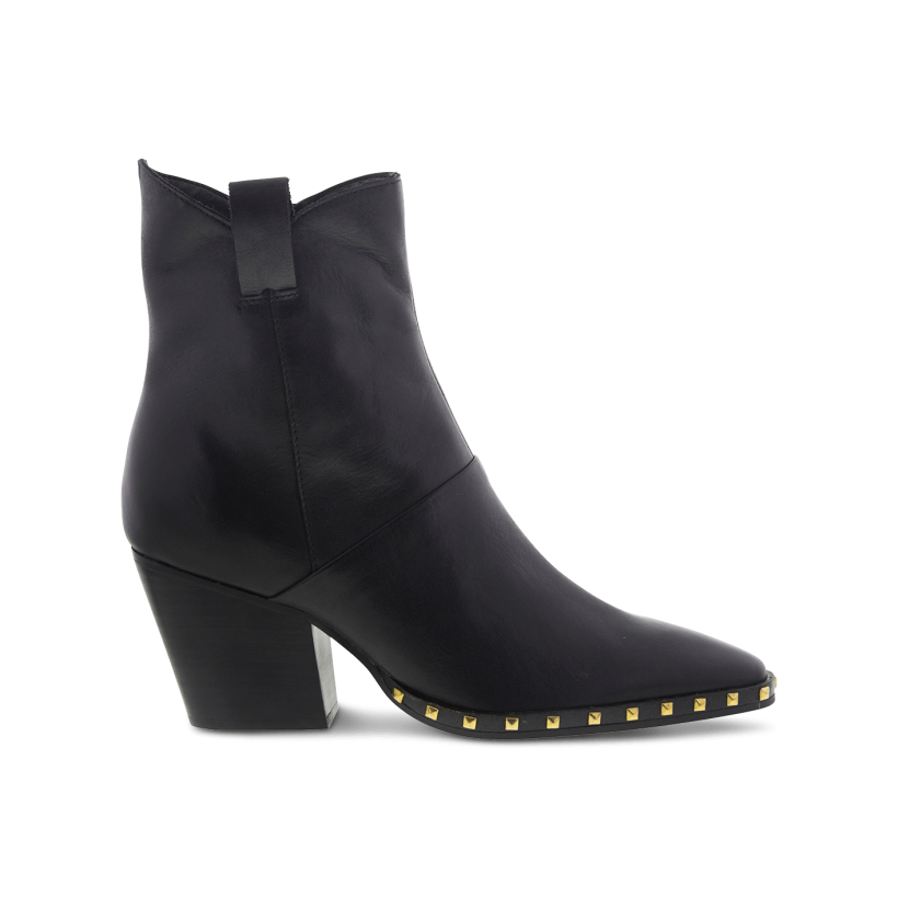 Haines Black Diesel Polish Ankle Boots by Tony Bianco Shoes