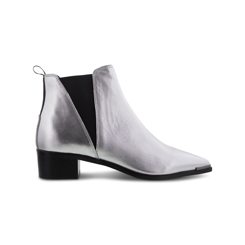 Silver Matt Metallic - Jazz Silver Matt Metallic Ankle Boots by Tony Bianco Shoes