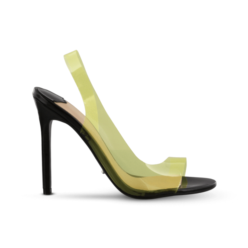 Kandis Yellow Vynalite Heels by Tony Bianco Shoes