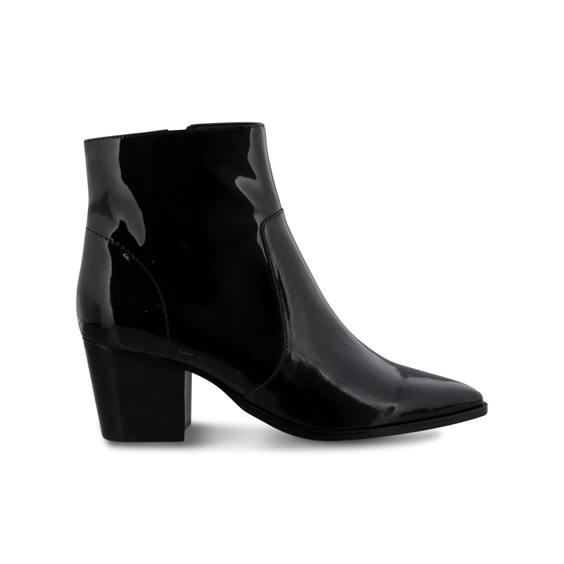 Midnight Stretch Patent - Nikki Midnight Stretch Patent Ankle Boots by Tony Bianco Shoes