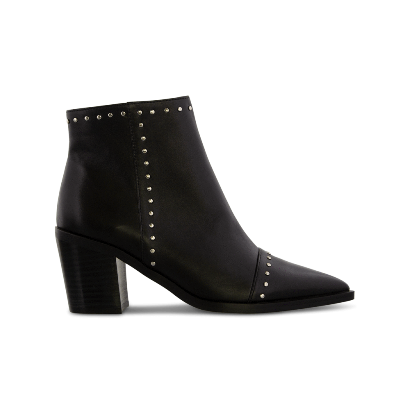 Sandre Black Luxe Ankle Boots by Tony Bianco Shoes