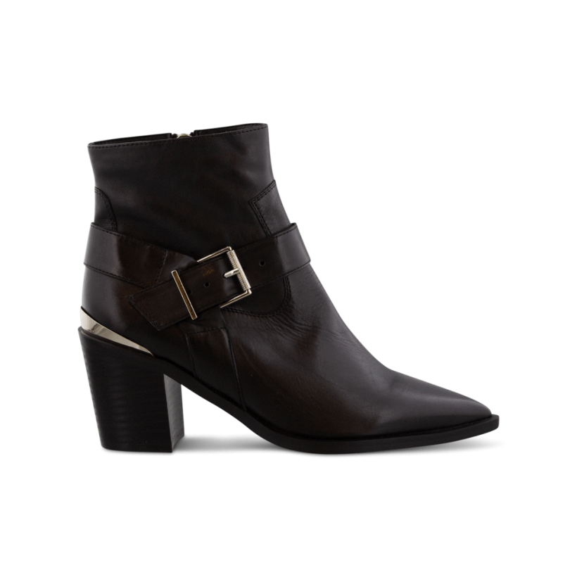 Sanya Black Como Ankle Boots by Tony Bianco Shoes