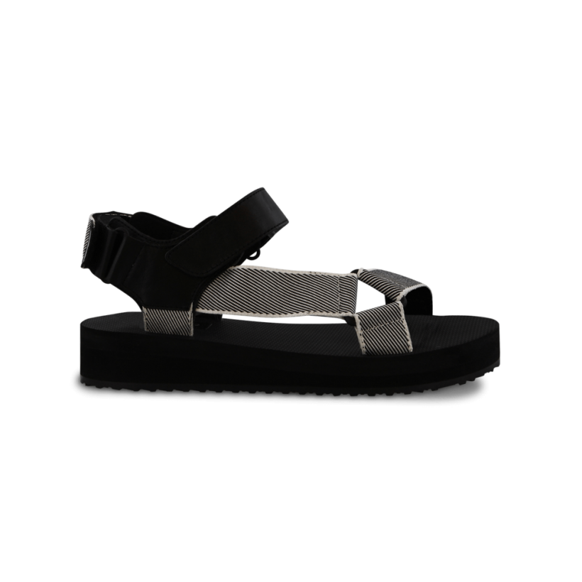 Sia Black/White Sandals by Tony Bianco Shoes