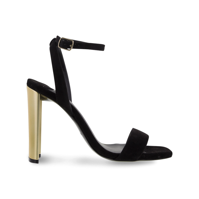 Star Black Kid Suede Heels by Tony Bianco Shoes