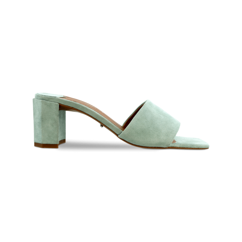 Storm Mint Kid Suede Heels by Tony Bianco Shoes