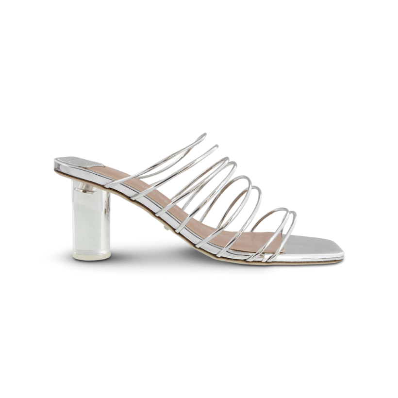 Suri Silver Shine Heels by Tony Bianco Shoes