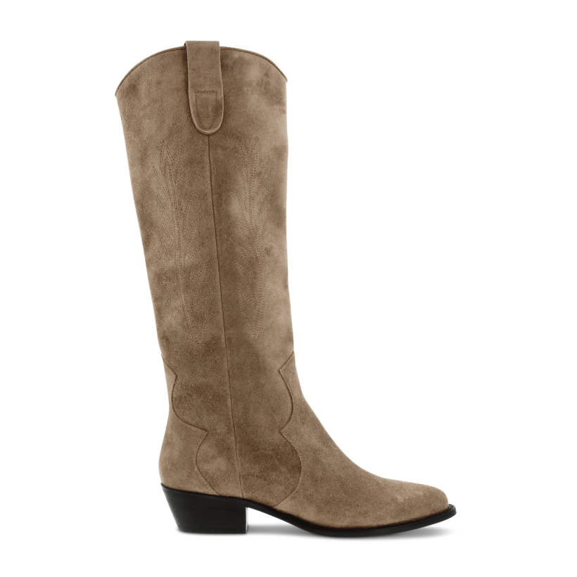 Wilde Natural Suede Long Boots by Tony Bianco Shoes