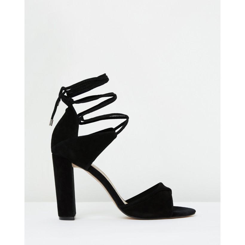 Origami Sandal Black Suede by Mode Collective