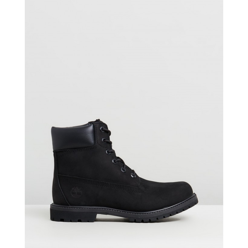 6" Premium Boots - Women's Black Nubuck by Timberland
