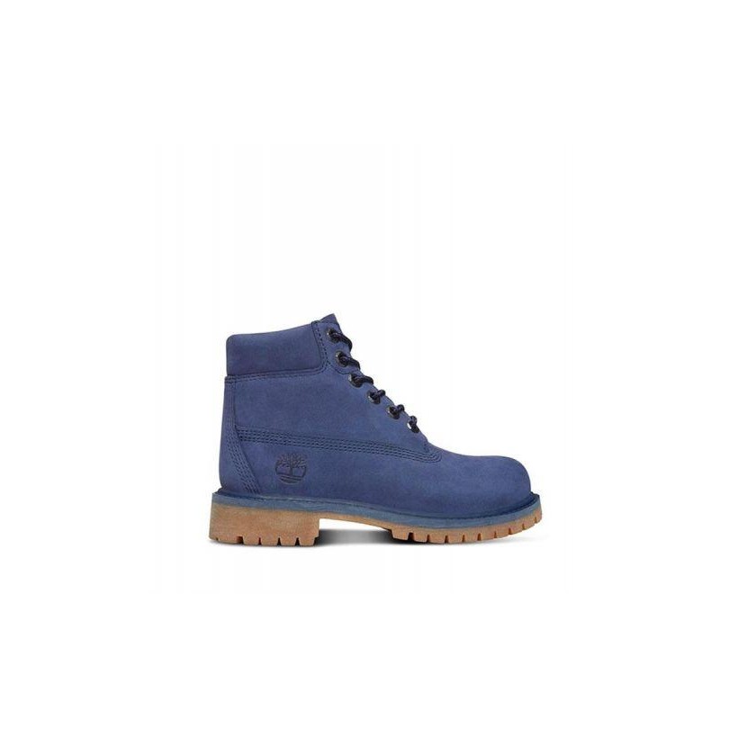 Dark Blue Nubuck - Kids Youth 6-Inch Premium Waterproof Boot Kids Footwear Shoes by Timberland