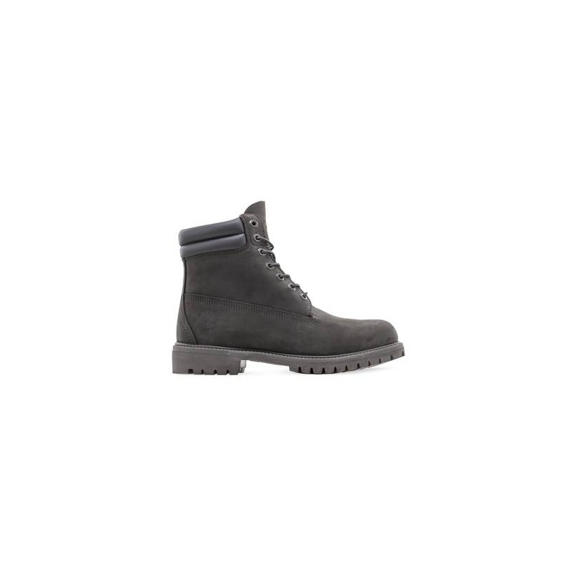 Dark Grey Nubuck - Men's 6-Inch Double Collar Boot Mens Shoes by Timberland