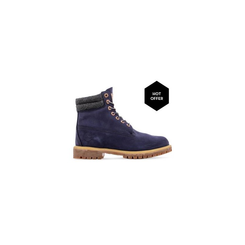 Navy Nubuck - Men's 6-Inch Double Collar Boot Https://Www.Timberland.Com.Au/Shop/Sale/Mens/Boots Shoes by Timberland