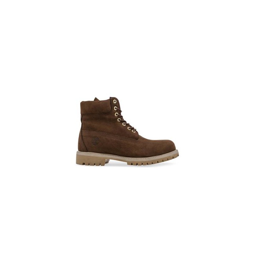 Dark Brown Nubuck - Men's 6-Inch Premium Waterproof Boot 6 Inch Boots Shoes by Timberland