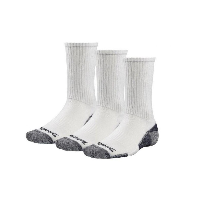 WHITE - MEN'S ARCH SUPPORT 3 PACK CREW SOCKS Accessories Shoes by Timberland
