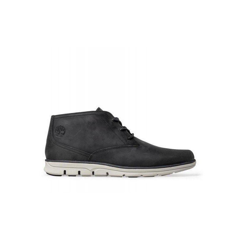 Dark Grey Full Grain - Men's Bradstreet Plain Toe Chukka Shoe Mens Sneakers Shoes by Timberland