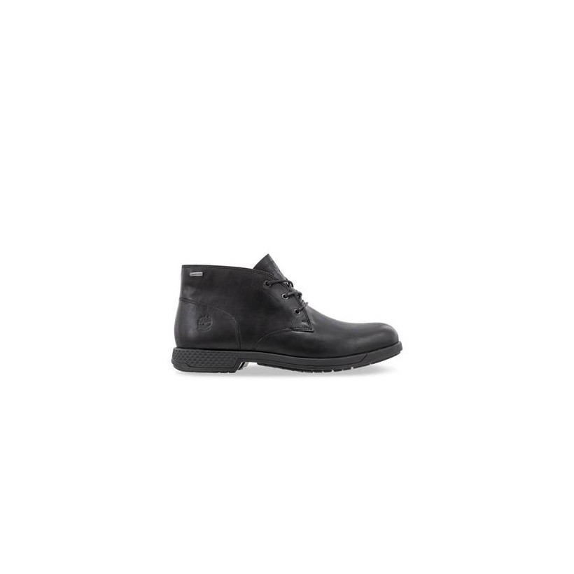 Black Full Grain - Men's City's Edge Waterproof Chukka Boots Footwear Shoes by Timberland