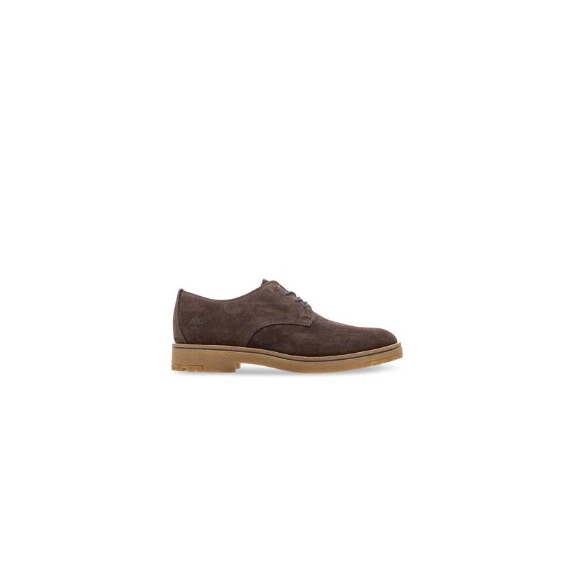 Dark Brown Suede - Men's Folk Gentleman Oxford Footwear Shoes by Timberland