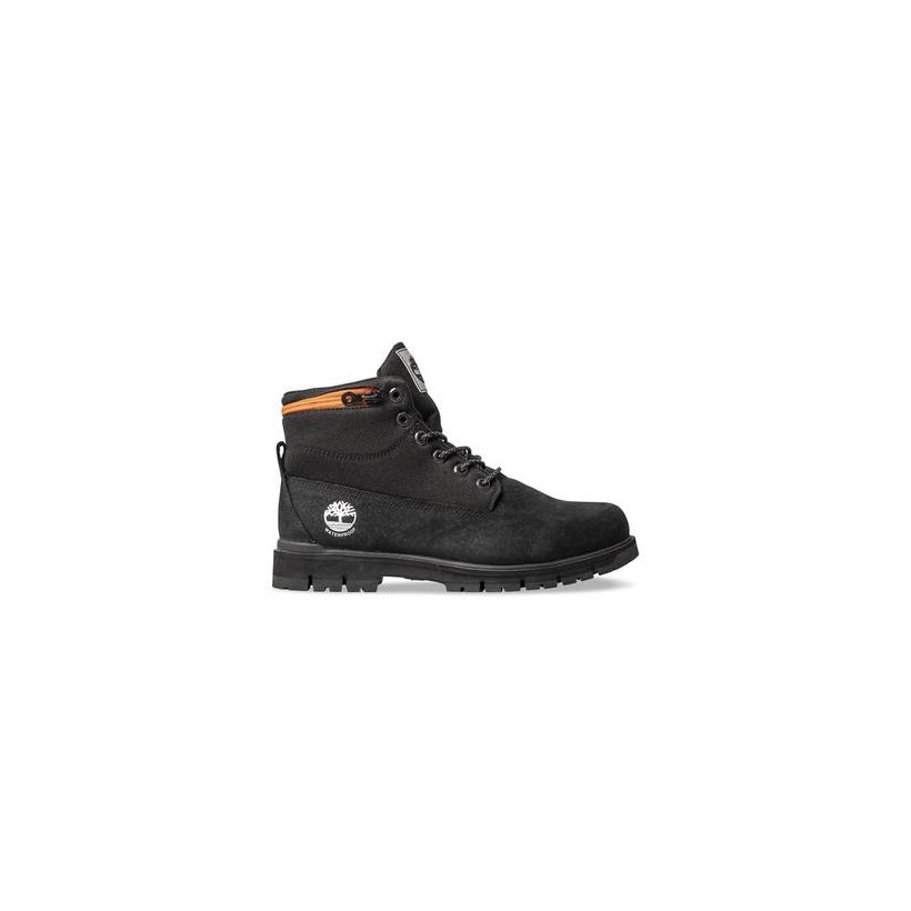 Vecchio WP Black - Men's Radford Roll-Top Boot 6 Inch Boots Shoes by Timberland