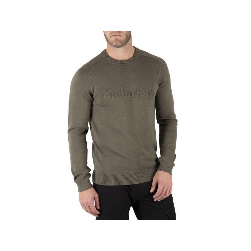 GRAPE LEAF - MEN'S RIVER COTTON LOGO SWEATER Clothing Shoes by Timberland