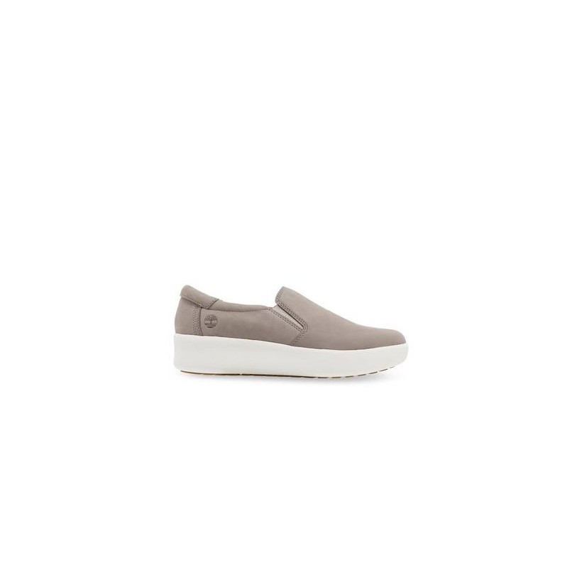 Light Beige Nubuck - Women's Berlin Park Slip On Footwear Shoes by Timberland