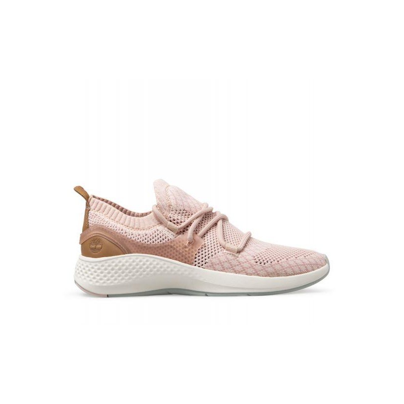 Light Pink Knit - Women's Flyroam Go Knit Sneakers Womena Footwear Shoes by Timberland