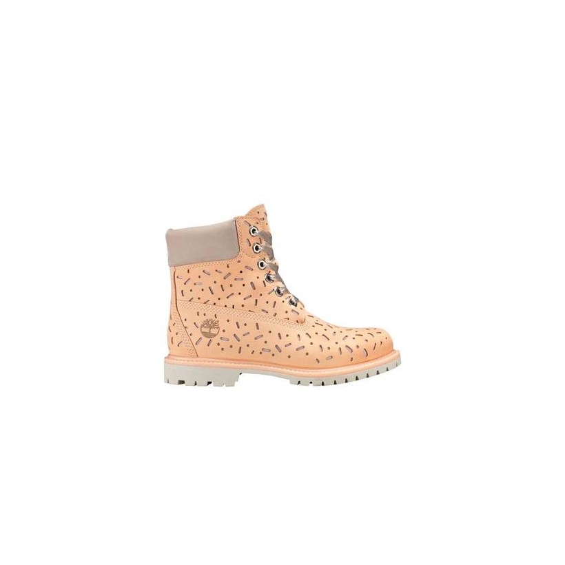 Light Beige Nubuck - Women's Ice Cream 6-Inch Premium Waterproof Boot 6 Inch Boots Shoes by Timberland