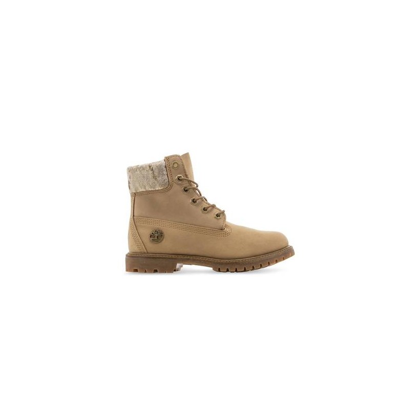 Beige Nubuck Velvet - Women's Leather and Fabric Velvet 6-Inch Boot Https://Www.Timberland.Com.Au/Shop/Sale/Womens/Footwear Shoes by Timberland
