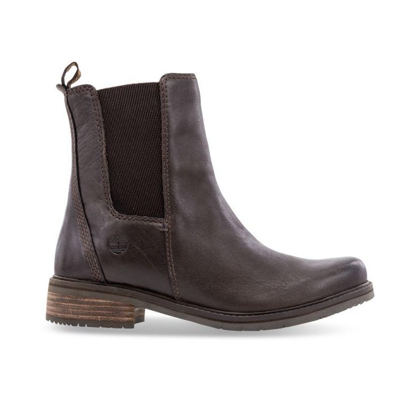 DARK BROWN FULL-GRAIN - WOMEN'S MONT CHEVALIER CHELSEA BOOTS Footwear Shoes by Timberland