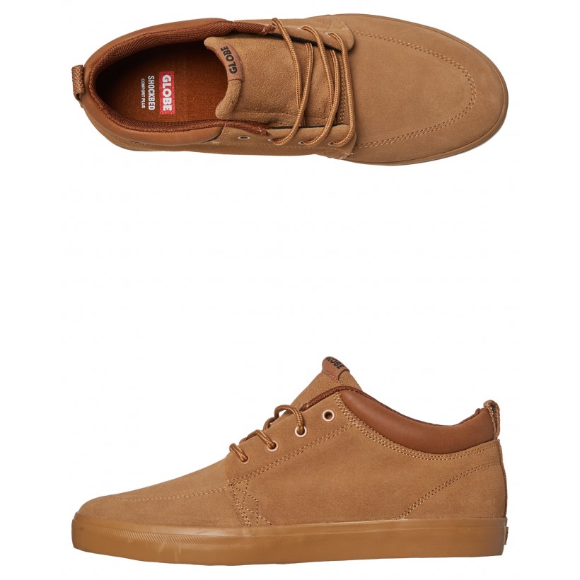 Gs Chukka Suede Shoe Tobacco Brown By GLOBE