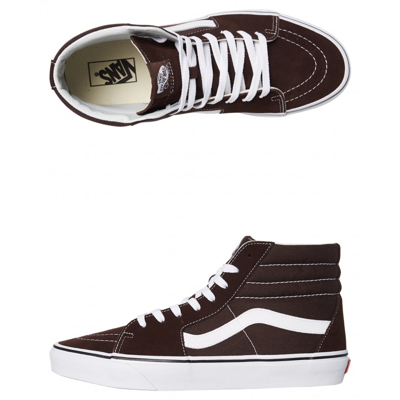 Mens Sk8 Hi Shoe Torte White By VANS