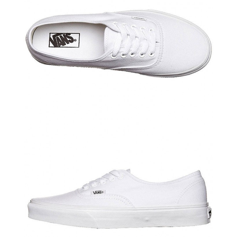 Mens Authentic Shoe True White By VANS