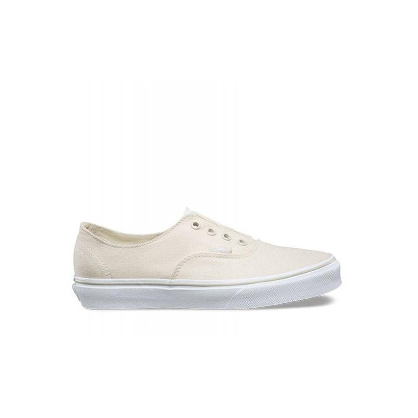 Leather Canvas Authentic Gore - White Unisex-Casual Shoes by Vans