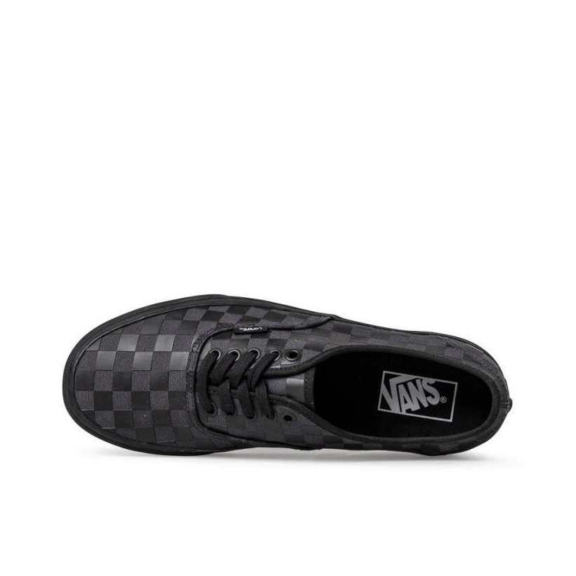 (High Density) Black/Checkerboard - Authentic High Density Sale Shoes by Vans